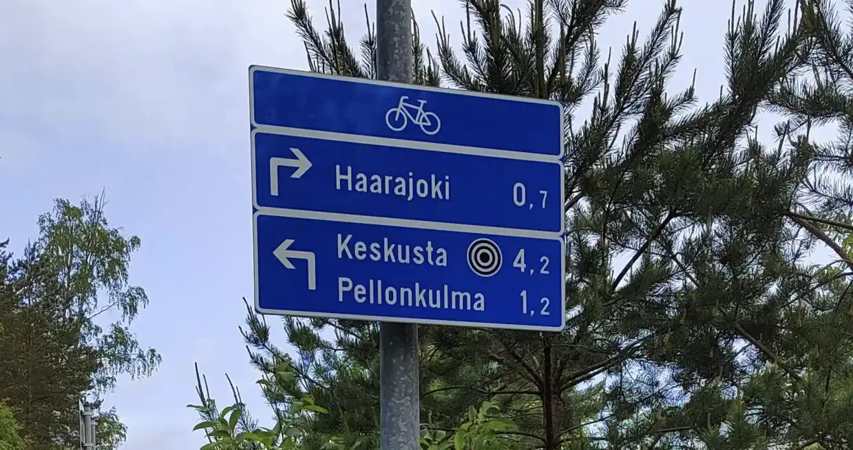Järvenpään pyöräilyreittien opasteet